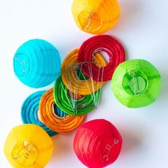 Fantado 4″ Multi Color Round Shaped Party String Lights by PaperLanternStore