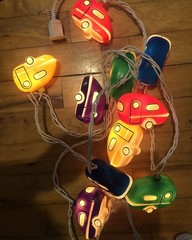 Indoor Kids Bedroom Colored Cars String Lights 91325G1.5D