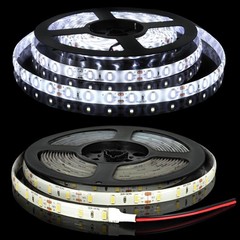 16FT Super Bright Cool White 6000K 5630 SMD 300 LED Strip Lights Flexible DC 12V
