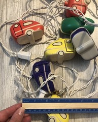 Indoor Kids Bedroom Colored Cars String Lights 91325G1.5D