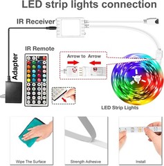 100Ft LED Strip Lights, Smart Light with App Remote Control, RGB LED Lights for