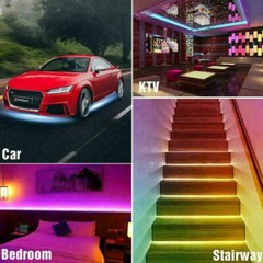 16.4FT Led Strip Lights RGB Led Room Lights 5050 SMD Tape Lights Color Changing