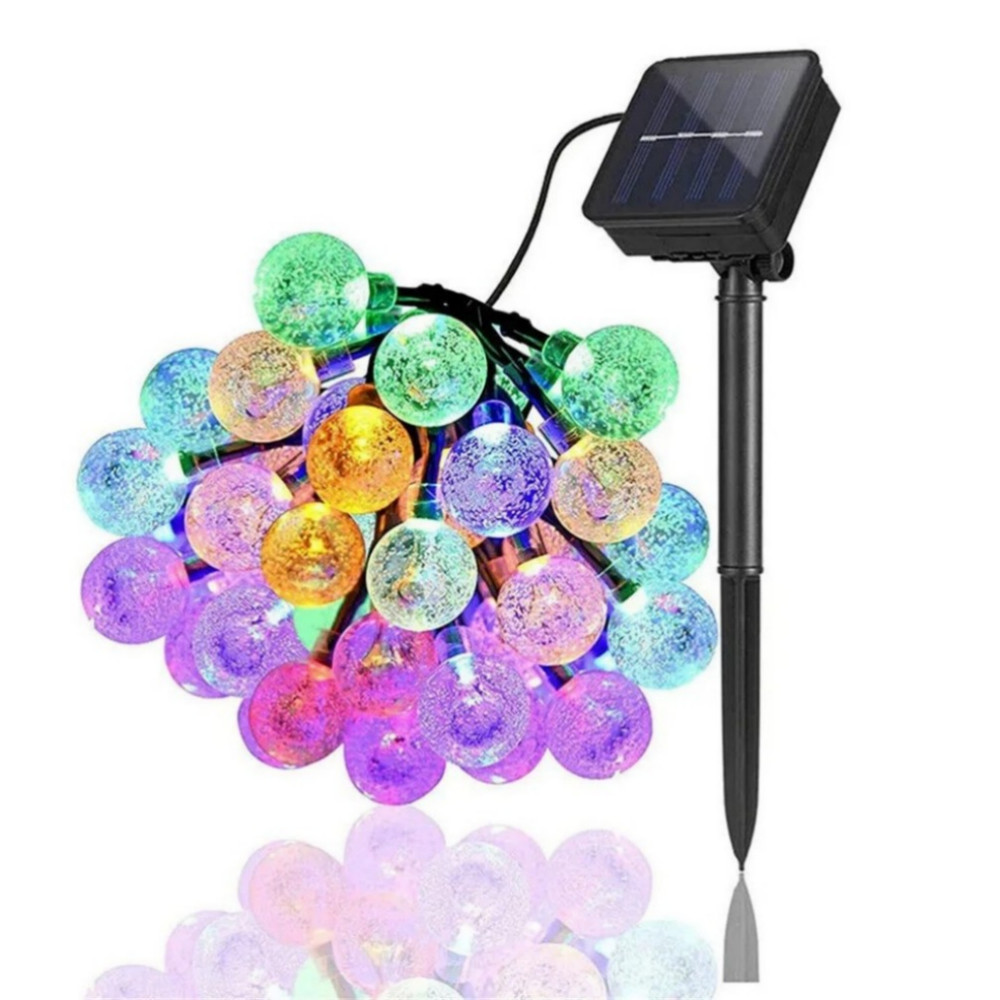 8 Modes 50 LED Solar Light Outdoor Garden Party Waterproof Ball String Lights