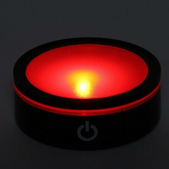 7 LED Colorful Round 3D Lasers LED Light Up Stand Lamp Base Display Home Decor