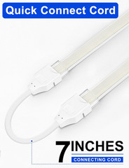 COB LED Strip Lights, 16.4Ft White Dimmable Self-Adhesive Led Rope Light with Re