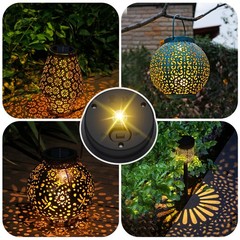 4 Pack Solar Light Replacement Top, Replacement Solar Light Parts for Lantern (T