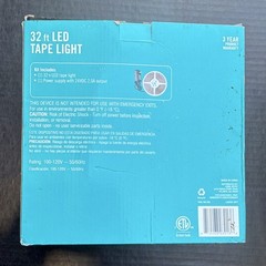 EcoSmart 32 ft LED Tape Light Neutral White Indoor Wall Plug-In
