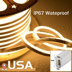 110V Waterproof LED Neon Rope Light Strip Commercial Building Home Garden Decor
