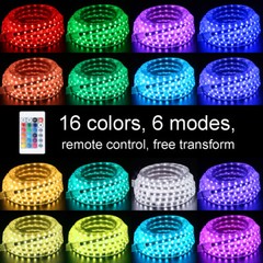 20-50FT LED Strip Rope Light Waterproof Multi Color Changing Free Cut w/ Remote