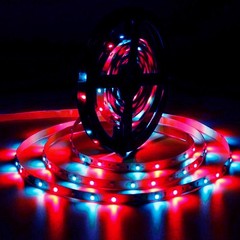 16.4ft LED Strip 3528 SMD RGB Rope Tape Fairy Light 12V for Party TV Bar Bedroom