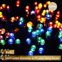 Outdoor Solar String Lights Waterproof LED Christmas Lights Xma Party Decor Tree