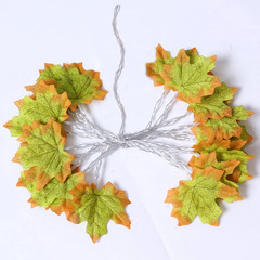 2/3/6M Christmas Decoration Artificial Maple Leaf Leaves LED Light String Lanter
