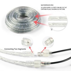 100-300Ft LED Rope Strip Light Waterproof Multi-color 4Mode Home Landscape Light