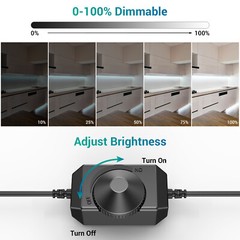 Ustellar Super Bright LED Strip Lights Under Kitchen Cabinet Lighting Waterproof