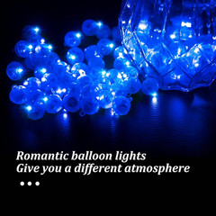 50pcs Blue LED Balloon Light, Round LED Ball Lamp Tiny Led Lighting Decoratio…