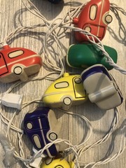Indoor Kids Bedroom Colored Cars String Lights 91325G1.5D