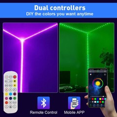 LED Strip Lights 100ft Music Sync 5050 RGB Room Light with Remote App Contral