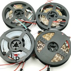 5050 WS2812B RGB SMD Flexible Strip light Waterproof 5V 30 60 144 150 300 Leds