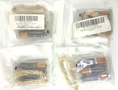 Unbranded LOT OF 4 LED String Lights Four Colors 6.5 Feet EACH (BIN G510)