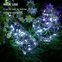 20 Pack 6.6ft 20 LEDs Battery Operated Mini LED Copper Wire String Fairy Lights