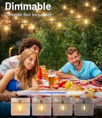 Tenmiro 200Ft Outdoor String Lights Ultra Long Led Patio Lights Shatterproof