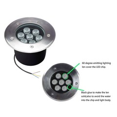 Outdoor Landscape Lights 7W,High Voltage 110V 120V,Waterproof Underground Lig…