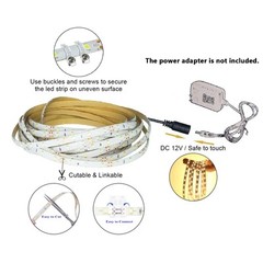 Tasodin Water-resistance Ip65, 12V Waterproof Flexible Led Strip Light