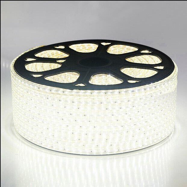 16-328FT 110V 5050 LED Strip Light Outdoor Tube Waterproof LED Rope US Plug Kit
