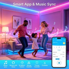 TJOY 90FT Smart LED Strip Lights RGB Alexa