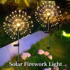 150LED Solar Firework Lights Fairy Starburst Lamp Outdoor Garden Path Xmas Decor