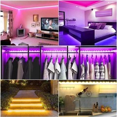 100Ft LED Strip Lights, Smart Light with App Remote Control, RGB LED Lights for