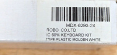 MASSDROP X IC 60% KEYBOARD KIT TYPE/PLASTIC INJECTION MOLDED WHITE MDX-6293-24