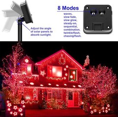 100-500 LED Solar Power String Fairy Lights Garden Outdoor Party Christmas Lamp