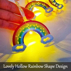 10 LED Rainbow String Lights for Kids Bedroom Battery Powered 5FT Children’S Roo