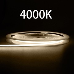 4mm Thin 12V 24V COB LED Strip Flexible Dimmable Tape Light High Density 480LEDs