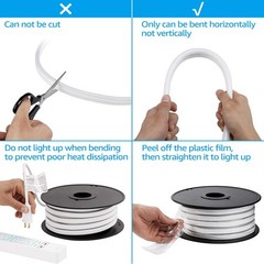 Torchstar Premium 50Ft Led Neon Rope Light Graduation Decorations Outdoor Ip67