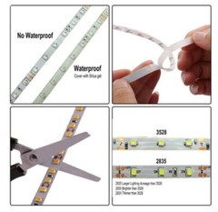 5 Meter 300Leds Non-Waterproof RGB Led Strip Light 2835 DC12V 60Leds/M Flexible
