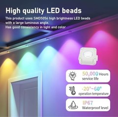 Permanent Outdoor Lights for House, 300ft Smart RGB LED Lights Outside with 1…