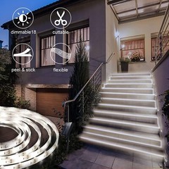 300 LED Solar Strip Light Flexible Lamp Outdoor Garden Decor Lights 8 Modes