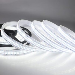 LED Strip Lights Cold White 6500K 16.4Ft Double Row 2835 SMD 2400Leds DC 12V