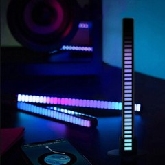 Sound Music Light Voice Activated Pickup Rhythm RGB LED Strip Tube Car Bar Lamp