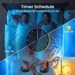 TJOY 200ft Smart Led Strip Lights for Bedroom, Alexa Light 200ft, Multicolor