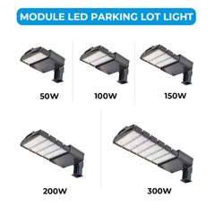 Led Parking Lot Pole Light Fixture 100W 200W 300W Commercial Shoebox Area Light