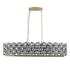 Modern Champagne Gold Oval Crystal ceiling chandelier Luxury Home Decor Light