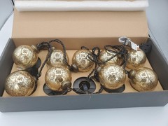 Restoration Hardware Handblown Glass Gold Globe String Lights 2.5″ Round