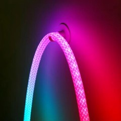 USA 5V WS2811 360 Degree Round RGB USB Waterproof Neon LED Strip Lights Flexible