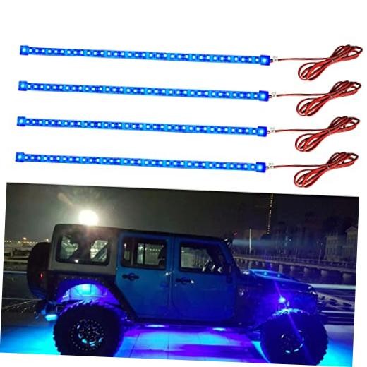 Led Strip Lights for Cars, 30CM Waterproof Car Underglow Lights 12 inch Blue