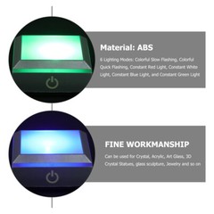 lighted display holder 3D Crystal Statue Lighted Base for Glass Art Led