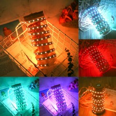 4 x 50CM TV LED Backlight USB 5050 RGB LED Strip Light Remote Kit 5V 30Leds/M