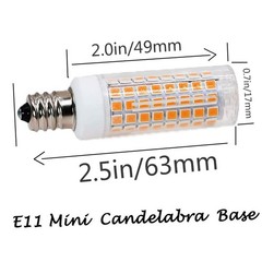 e11 led Bulb 100w Equivalent dimmable,Warm White Pack of 4 Warm White